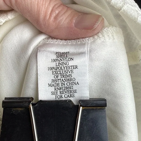 Y2K White Lace Overlay Babydoll Top Sz L Dainty Feminine Coquette Soft Girl - Picture 6 of 6